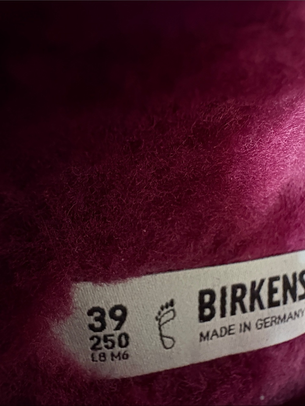 Birkenstock Arizona Shearling Triple-Strap Sandals - Fuchsia - Picture 9 of 11